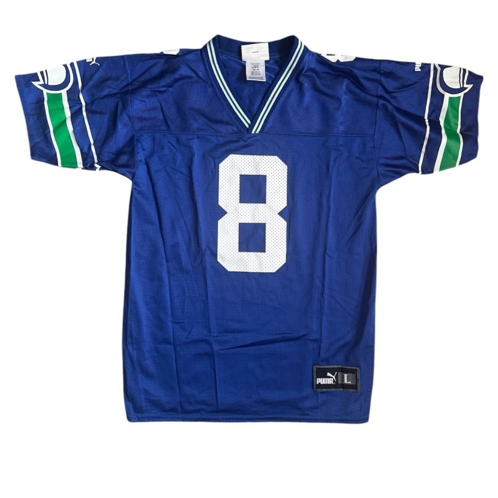 VTG Seattle Seahawks #8 Matt Hasselbeck Rare Puma Youth Jersey Size: L (14-16)